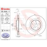 Jarrukiekko - UV-pinnoitettu BREMBO 09.E520.11