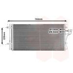 Condensador, sistema de ar condicionado VAN WEZEL 82005190
