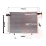 Condensator, airconditioning VAN WEZEL 32005191