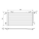 Condensator, airconditioning VALEO 817229