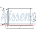 Condensator, Airconditioner NISSENS 940077