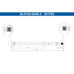 Flexible de frein ATE 24.5103-0345.3