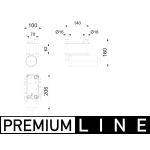 Lauhdutin, ilmastointilaite BEHR MAHLE AC 1215 000P