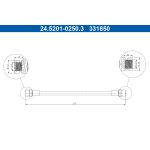 Tubo flexible de frenos ATE 24.5201-0250.3