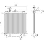 Motorradiateur VALEO VAL701367