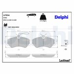 Remblokkenset, schijfrem DELPHI LP594