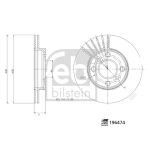 Remschijf FEBI BILSTEIN 196474, 1 stuk