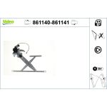 Regulador de janelas VALEO 861140