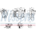 Compressor airconditioning NISSENS 891016