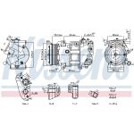 Compresseur de climatisation NISSENS NIS 891109
