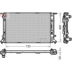 Radiateur, refroidissement du moteur DENSO DRM02022