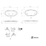 Conjunto de pastilhas de travão, travão de disco FEBI BILSTEIN 184234