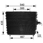 Kondensator, Klimaanlage MAHLE AC 166 000S