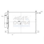 Condensator, airconditioning MEAT & DORIA 991270