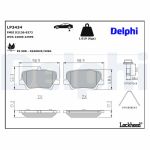 Remblokset DELPHI LP3434, achter