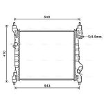 Radiateur moteur AVA COOLING CT2070