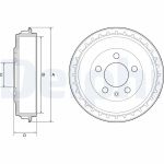 Tambour de frein DELPHI BF563