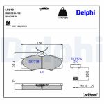 Remblokkenset, schijfrem DELPHI LP548