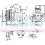 Compressor airconditioning NISSENS 890023