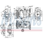 Compressor airconditioning NISSENS NIS 890044