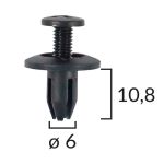 Befestigung ROMIX ROM B14696, 10 Stück