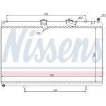 Radiador, refrigeración del motor NISSENS 63619