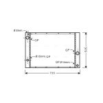 Raffreddatore motore AVA COOLING BWA2338