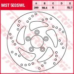 Remschijf TRW MST503SWL, 1 Stuk