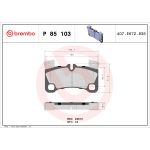 Jeu de plaquettes de frein à disque BREMBO P 85 103