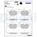 Bremsbelagsatz DELPHI LP3870, Hinten