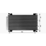 Condensator, airconditioning AVA COOLING TO5766D