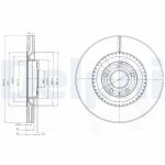 Bromsskiva DELPHI BG9003