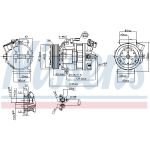 Airconditioning compressor NISSENS 890138