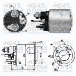 Interruptor solenoide, motor de arranque MEAT & DORIA 46159