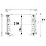 Condensator, airconditioning MAHLE AC 678 000S