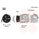 Compresseur de climatisation VAN WEZEL 0900K175