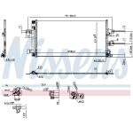Condensator, airconditioning NISSENS 941434