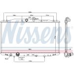 Radiador, refrigeración del motor NISSENS 68604