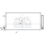Condensator, airconditioning MEAT & DORIA 991143
