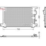 Condensator, airconditioning DENSO DCN99073
