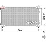 Condensator, airconditioning DENSO DCN50120