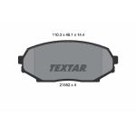 Remblokset TEXTAR 2155202, voor