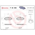 Remblokkenset, schijfrem BREMBO P 56 066