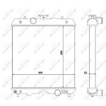 Radiatore, raffreddamento motore EASY FIT NRF 54102