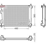 Radiador, refrigeración de motor DENSO DRM43010
