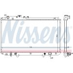 Radiador, refrigeración de motor NISSENS 64658