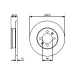 Bremsscheibe BOSCH 0 986 479 478