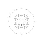 Disco de freno TRW SINGLE TRW DF6979S,1 Piezza