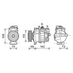 Airco-compressor AVA COOLING AIAK396
