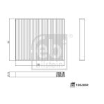 Filtre, air de l'habitacle FEBI BILSTEIN 1002069